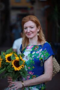 Julie France market sunflowers