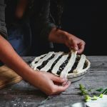 Berry tart pastry making