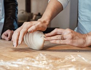 Croissant making rolling